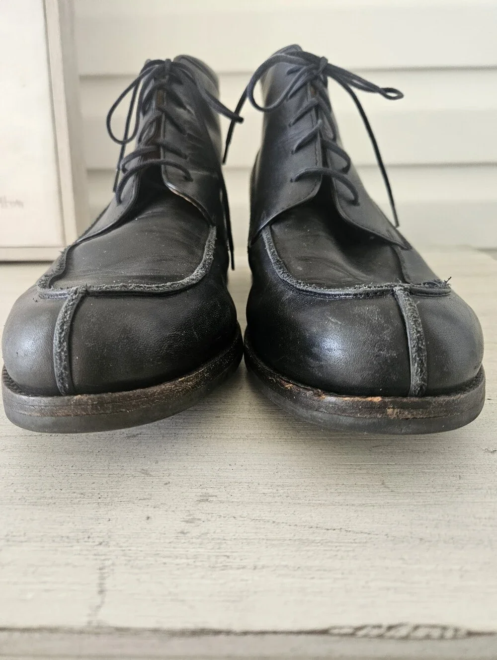 Cole Haan Men's SZ 12 Black Ankle Boot Lug Sole Formal Chukka Profile